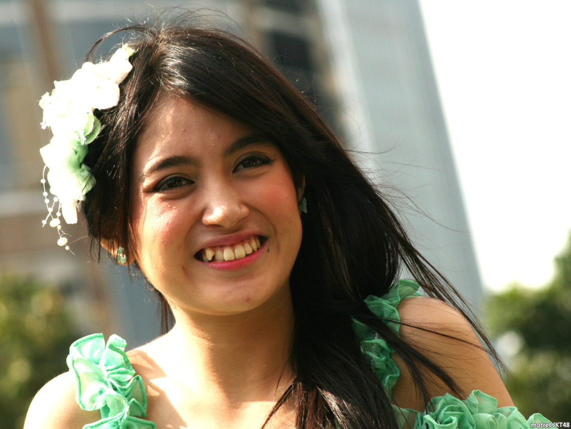 Nabilah Ratna Ayu Azalia JKT48 Sapa Indonesia Kompas TV Kampanye Senbatsu Sousenkyo Jakarta 29-03-2015
