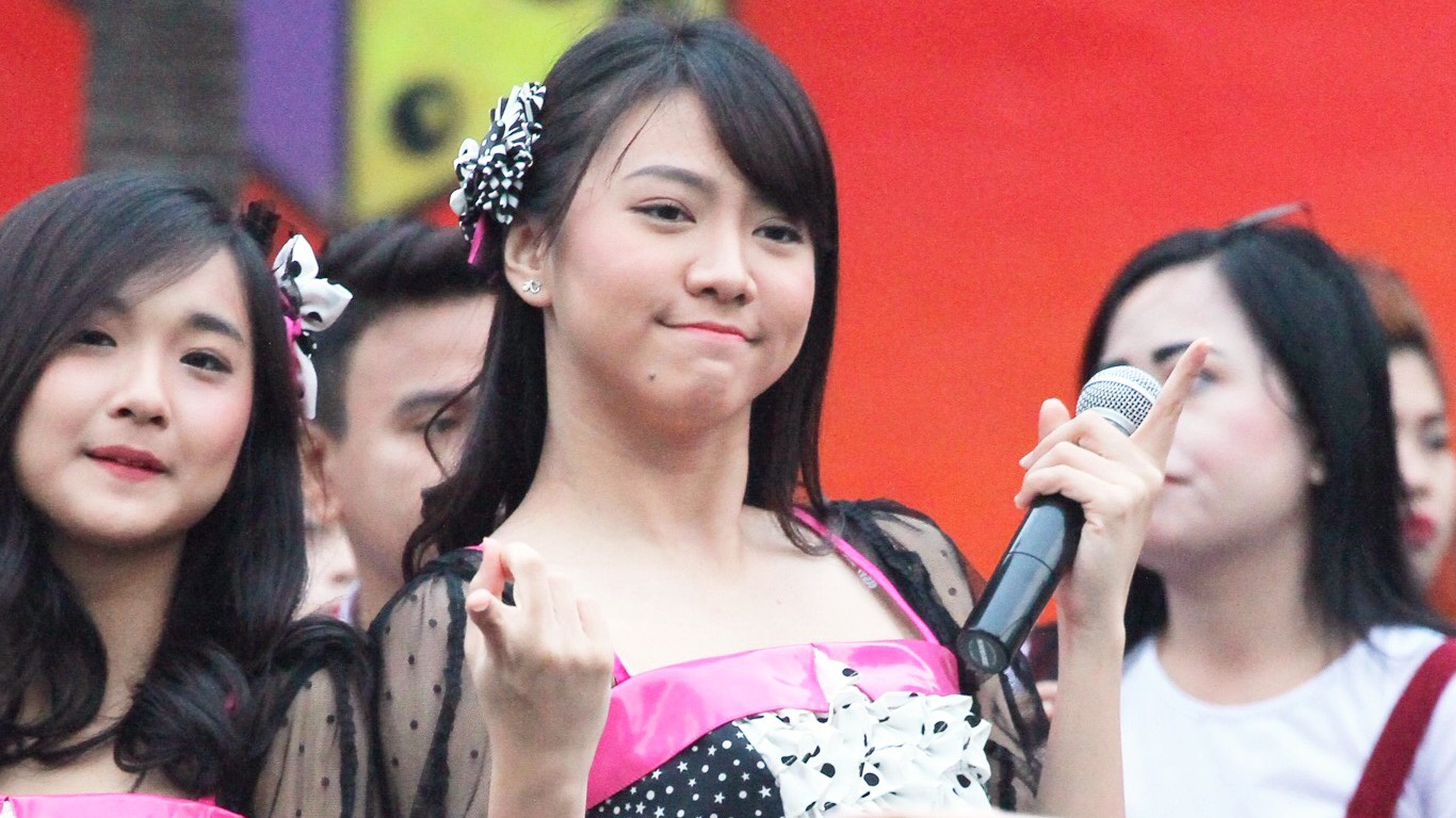 Shania Junianatha (Shanju) JKT48 Dahsyat RCTI Jakarta 21-07-2017