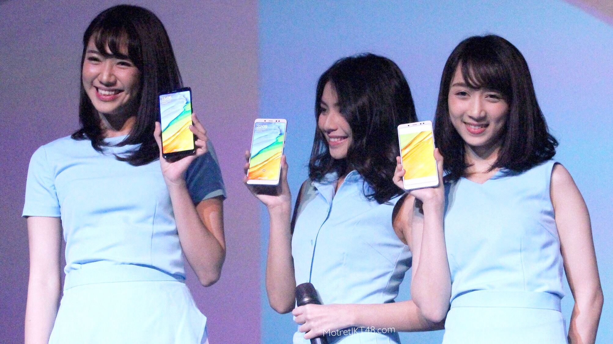 Shania (Shanju), Gracia, Ayana (Achan) JKT48 Xiaomi Redmi Note 5 Launching Jakarta 18-04-2018