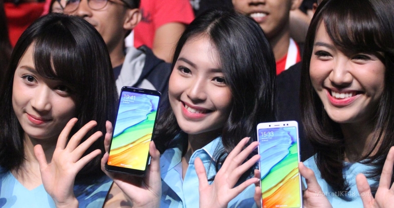 [STOK FOTO] Shania (Shanju), Gracia, Ayana (Achan) JKT48 Xiaomi Redmi Note 5 Launching Jakarta 18-04-2018